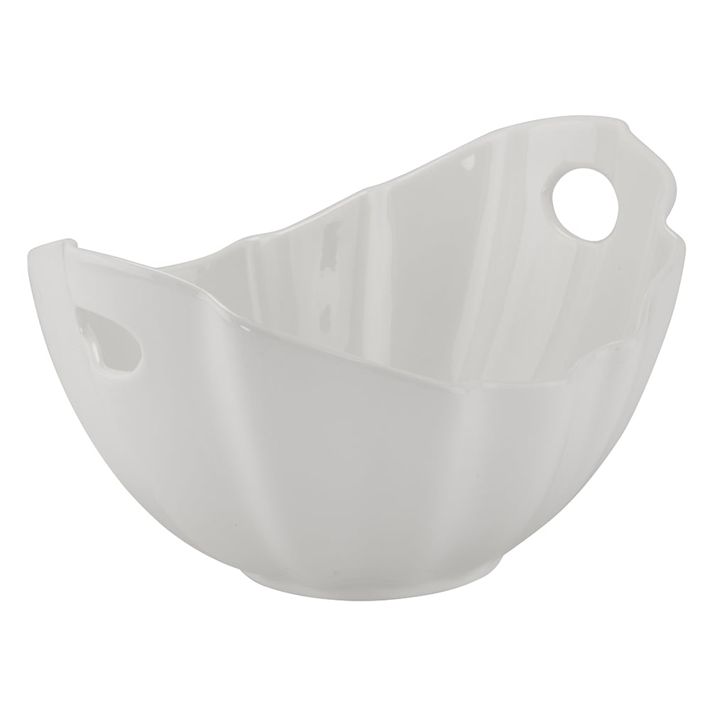 10 Strawberry Street 64 oz Oval Whittier Bowl - Porcelain, White (WTR-10WVBOATBWL)