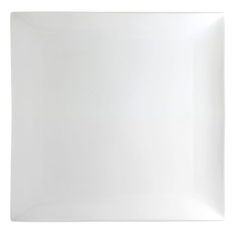 10 Strawberry Street 10 5/8" Square Dinner Plate - Porcelain, White (WTR-11CPSQ)