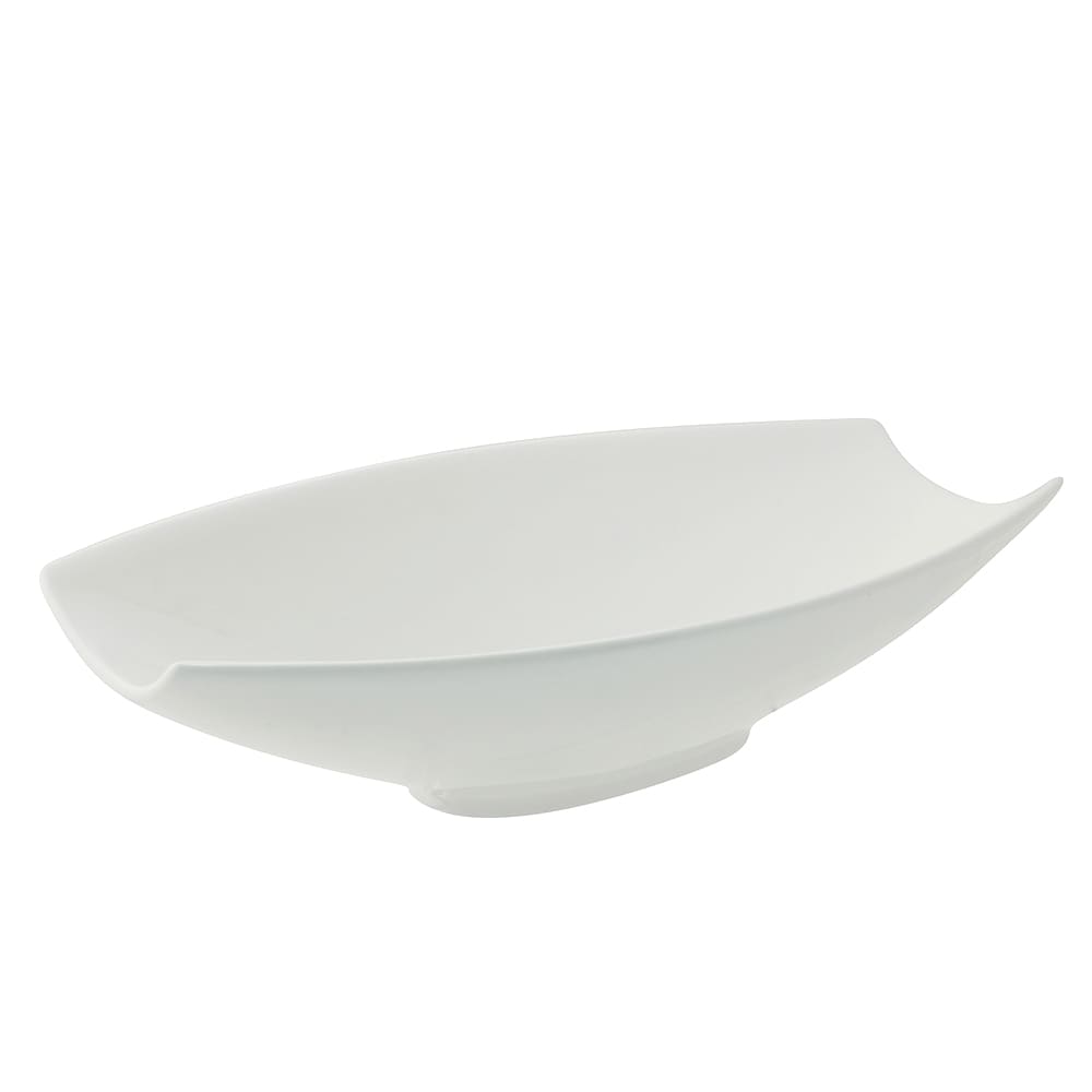 10 Strawberry Street 32 oz Rectangular Samurai Serving Bowl - Porcelain, White (WTR-12RECSAMBWL)