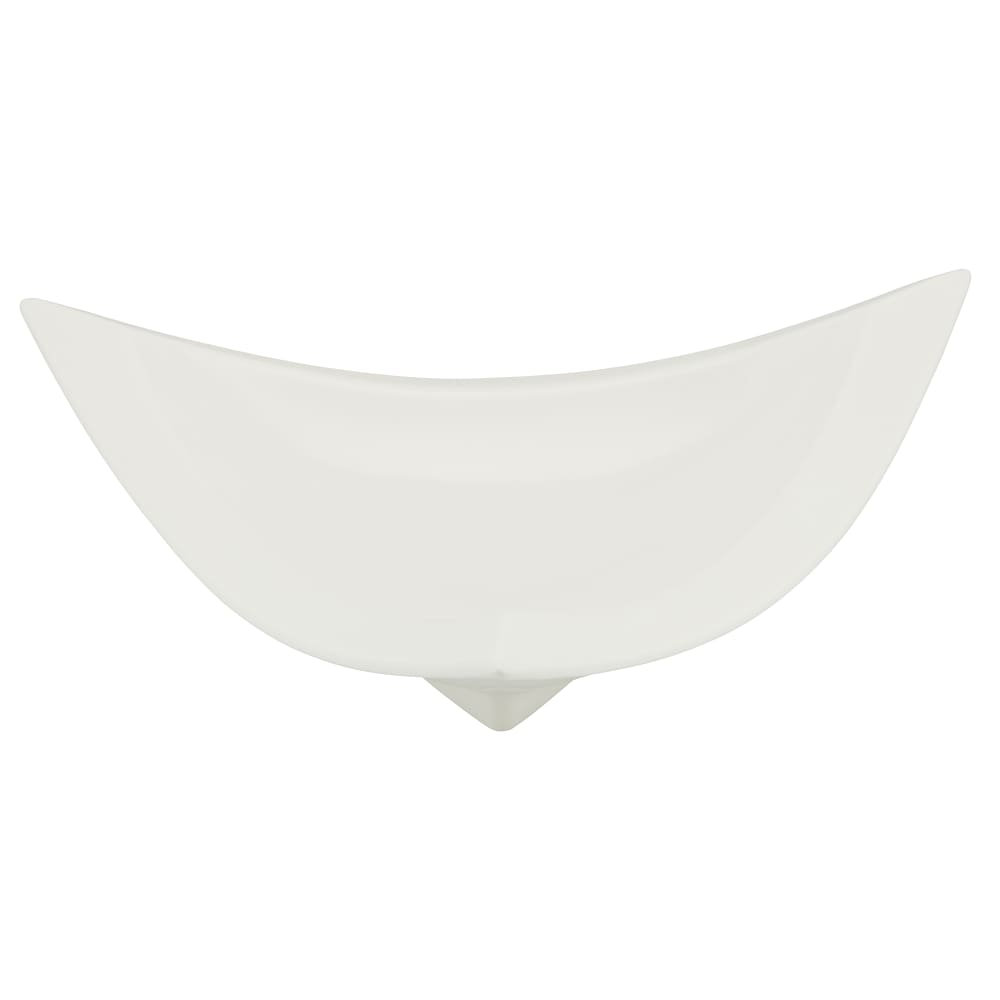 10 Strawberry Street 12" Triangular Whittier Bowl - Porcelain, White (WTR-12TRIBWL)