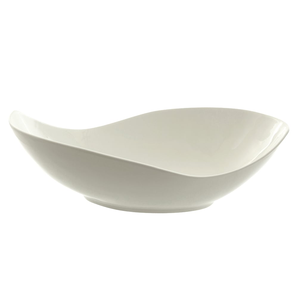 10 Strawberry Street 54 oz Oval Canoe Bowl - Porcelain, White (WTR-16CANOEBWL)