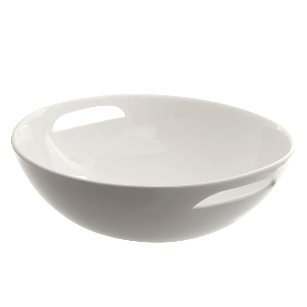 10 Strawberry Street 126 oz Round Serving Bowl w/ Handles - Porcelain, White (WTR-16HNDBWL)