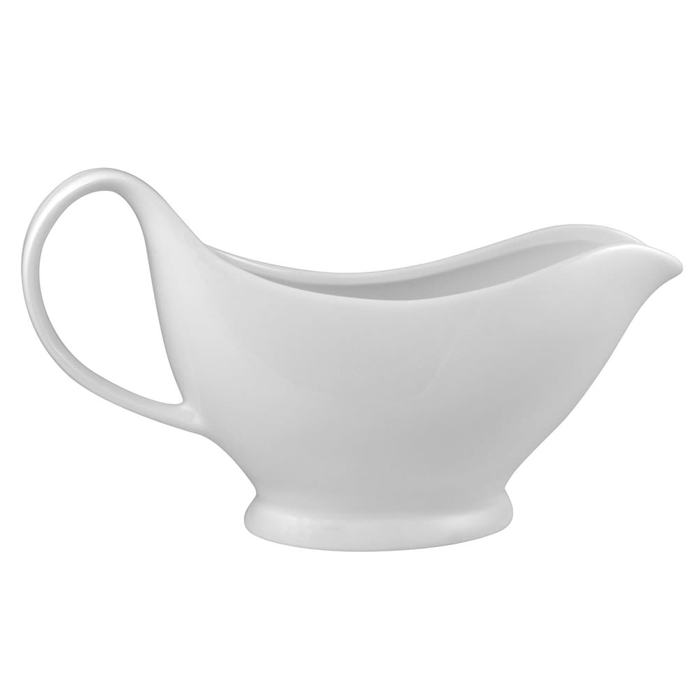 10 Strawberry Street 16 oz Gravy Boat - Porcelain, White (WTR-25)