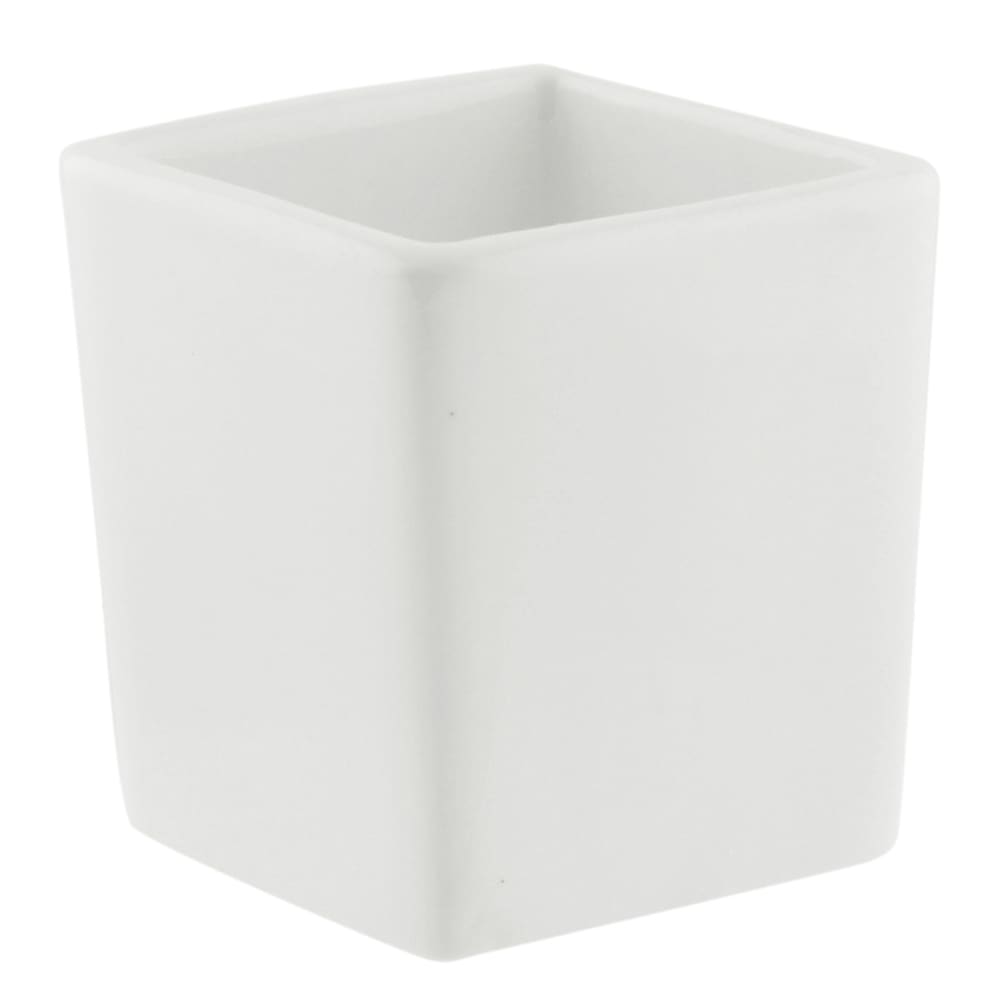 10 Strawberry Street 3 oz Square Bowl - Porcelain, White (WTR-2SQTBBWLTALL)