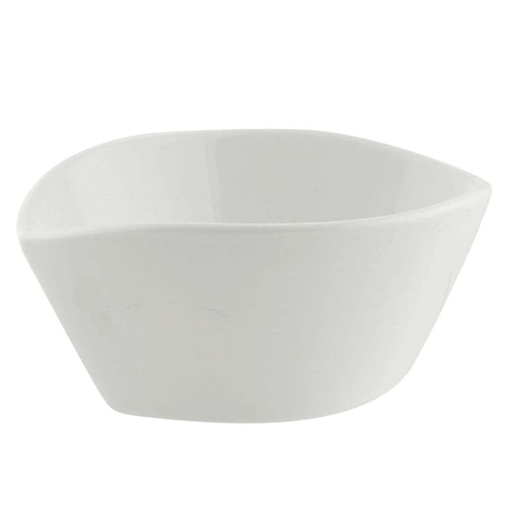 10 Strawberry Street 3 oz Leaf Shaped  Bowl - Porcelain, White (WTR-34LEAFBWL)