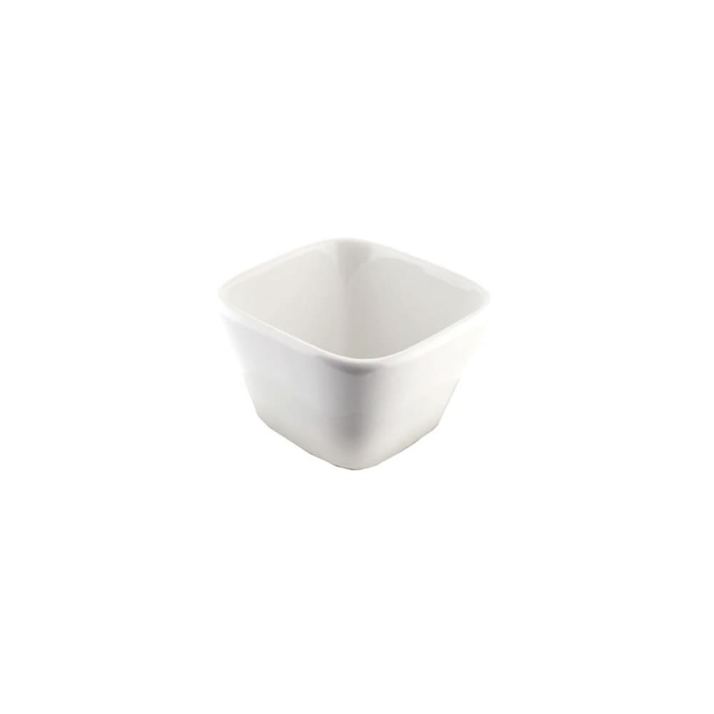 10 Strawberry Street 6 oz Square Whittier Bowl - Porcelain, White (WTR-3TPRBWL)