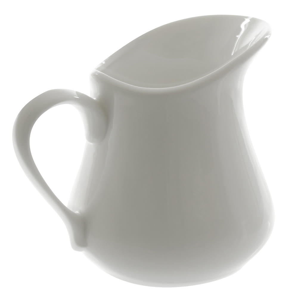 10 Strawberry Street 12 oz Whittier Creamer - Porcelain, White (WTR-45JUG)
