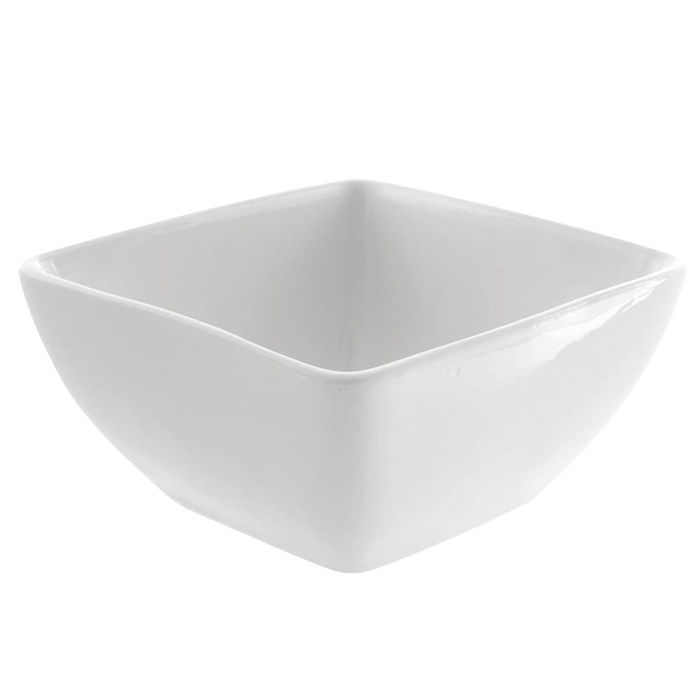 10 Strawberry Street 12 oz Square Bowl - Porcelain, White (WTR-5SQBWL)