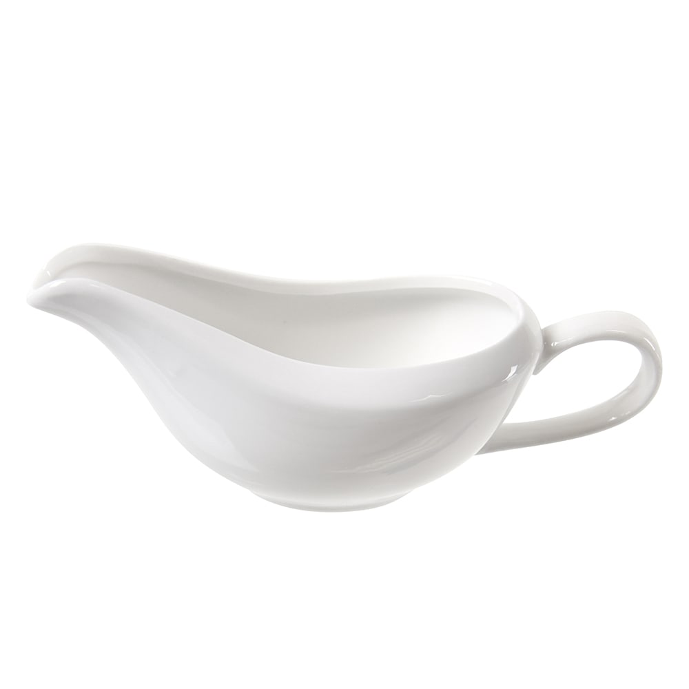 10 Strawberry Street 2 oz Whittier Gravy Boat - Porcelain, White (WTR-GRVYBOAT)