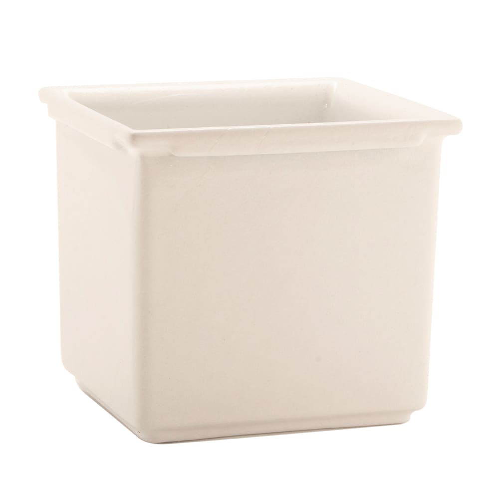 Bugambilia 6"D Sixth Size Food Pan - Resin Coated Aluminum, White (CIH1/6DD-WW)