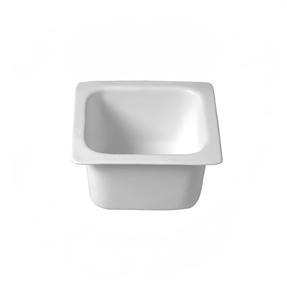Bugambilia Sixth Size Food Pan - Resin Coated Aluminum, White (IH1/6DWW)