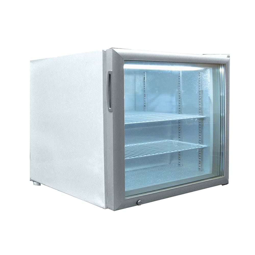 Excellence Industries 22 1/2" One Section Display Freezer w/ Swing Door - Rear Mount Compressor, White, 115v (CTF-2HC)