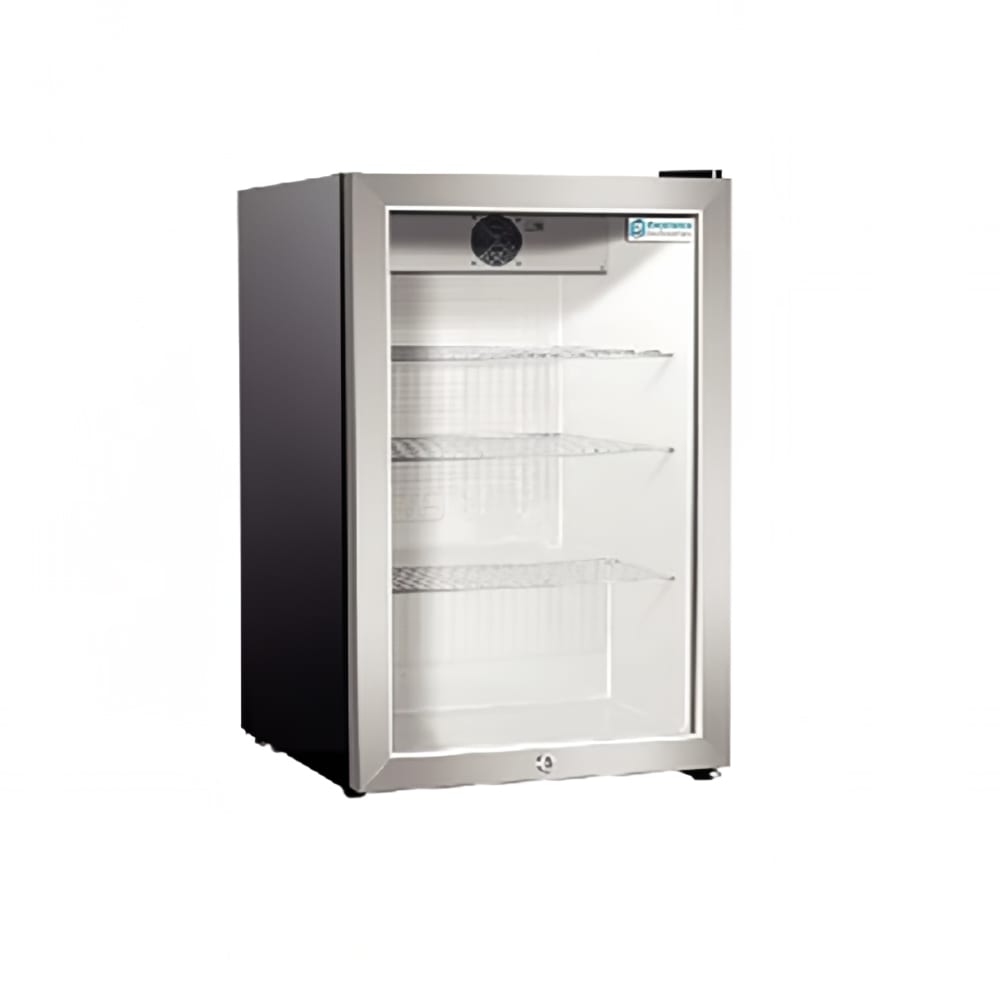 Excellence Industries 17" Countertop Refrigerator w/ Front Access - Swing Door, Black, 115v (EMM-5HC)