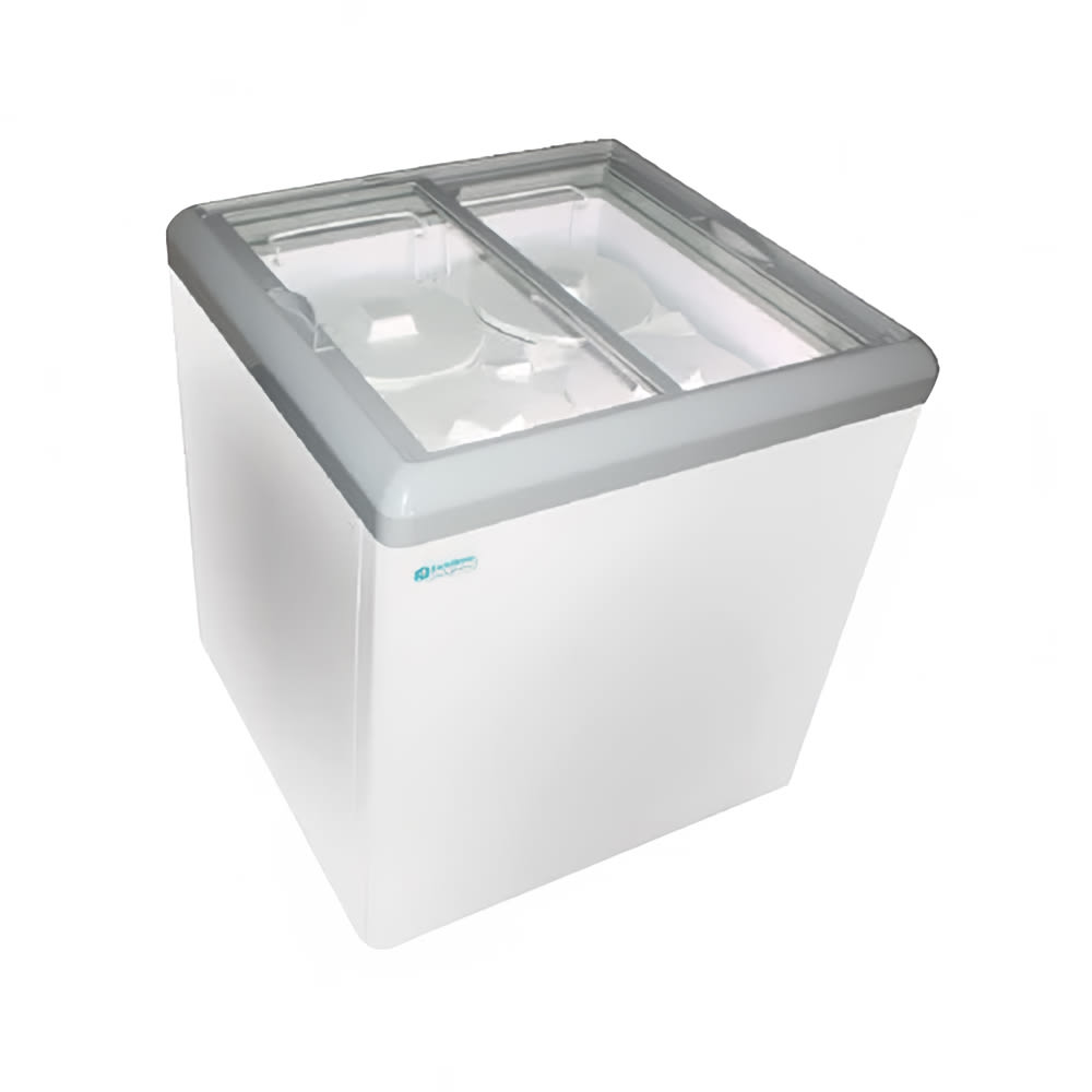 Excellence Industries 59 1/2" Dual Temperature Dipping Cabinet w/ 6 Basket Capacity - White, 115v (HB-17HCD)