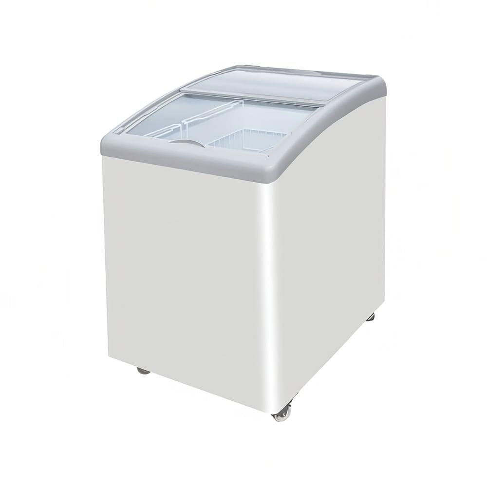Excellence Industries 23" Dual Temperature Ice Cream Freezer w/ 2 Basket Capacity - White, 115v (MB-2HCD)