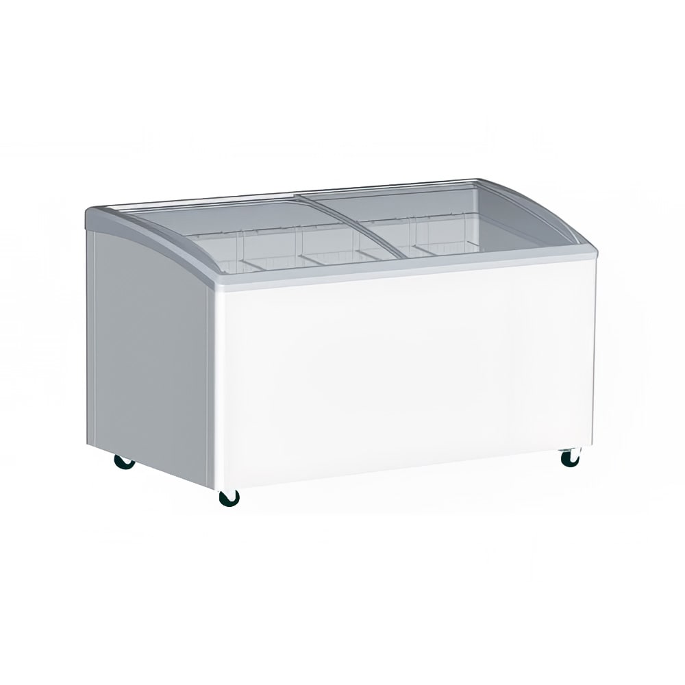 Excellence Industries 48 3/4" Stand Alone Ice Cream Freezer w/ 5 Baskets Capacity - White, 115v (VB-5HC)