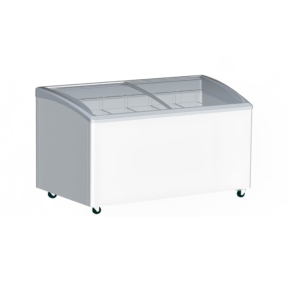 Excellence Industries 59 1/2" Stand Alone Ice Cream Freezer w/ 6 Baskets Capacity - White, 115v (VB-6HC)