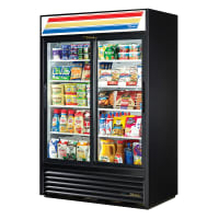 Excellence Industries 51" VR Series Two Section Glass Door Merchandiser - (2) Sliding Doors, Black, 115v (VR-45SLD) thumbnail 2