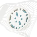 Clean Up Urinal Screen w/ 3 1/2 oz Enzyme Block - 6 3/4" x 6 3/4", White (1110386) thumbnail 2