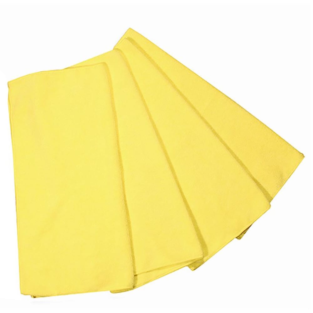 Clean Up Multi-Purpose Microfiber Towel - 12" x 12", Yellow (250-MP12YL-200)