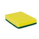 Clean Up Scrub Sponge - 6"L x 4"W, Green/Yellow (89992943) thumbnail 2