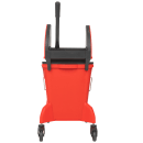 ACA Enterprises 35 qt Knuckle Buster® Dual Mop Bucket Combo - Down Press Wringer, Plastic, Yellow (92224983) thumbnail 4