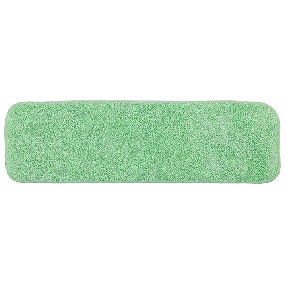 Clean Up 18" Disposable Flat Mop - Microfiber, Green (DMFM18GN)