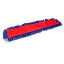 Clean Up 36" Pocket Dust Mop Head Only - Gray/Navy w/ Red Canvas Back (MFDM36RD) thumbnail 2