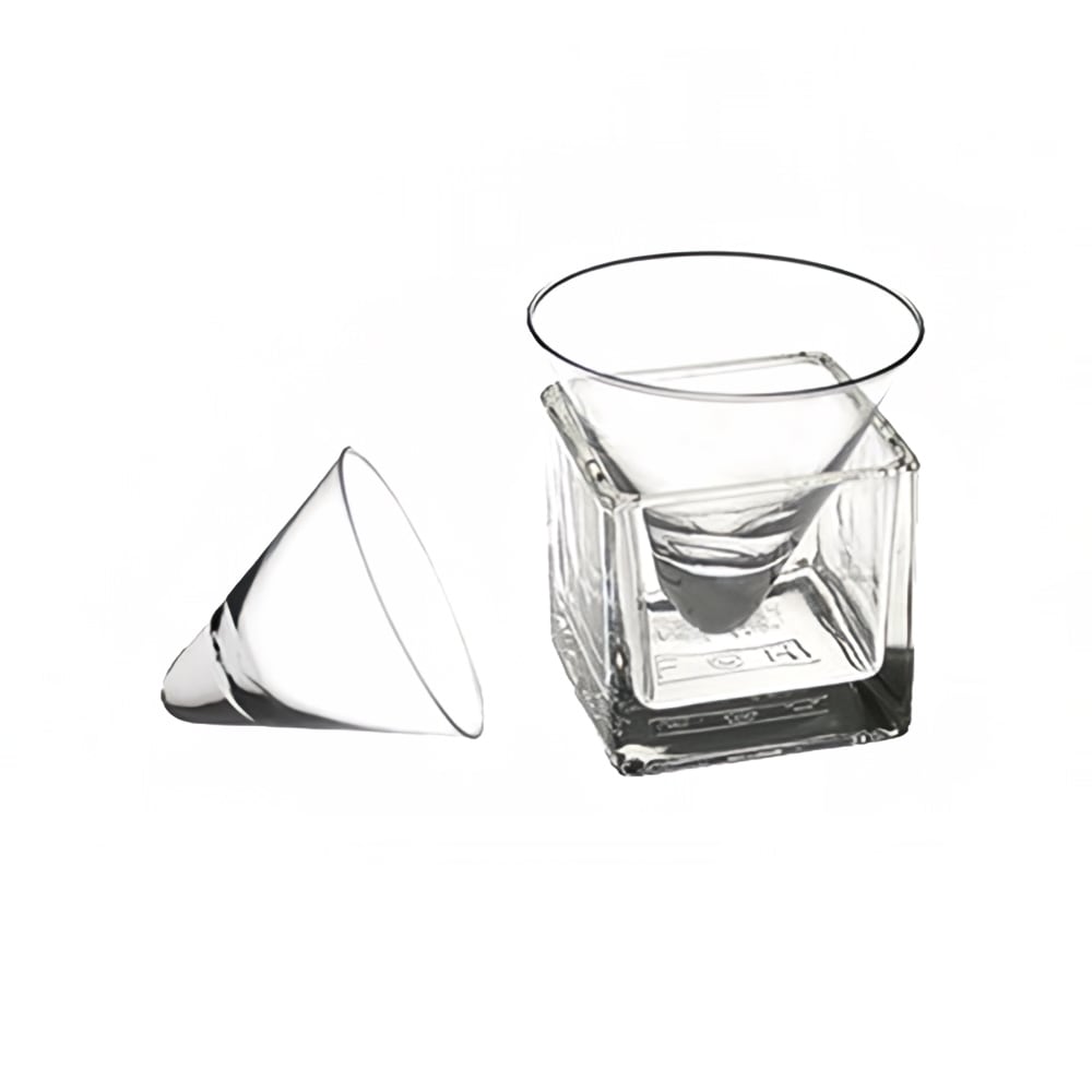 Front of the House 4 oz Cone Shaped Sampler™ Dish - Glass, Clear (ASA013CLG23)
