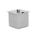 Front of the House 2 3/4" Square Lid - Notched, Stainless Steel (ASA022BSS23) thumbnail 2