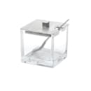 Front of the House 2 3/4" Square Lid - Notched, Stainless Steel (ASA022BSS23) thumbnail 3