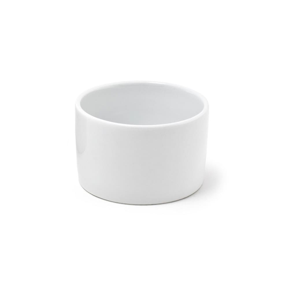 Front of the House 6 oz Round Catalyst® Canvas® Ramekin - Porcelain, White (ASC014WHP13)