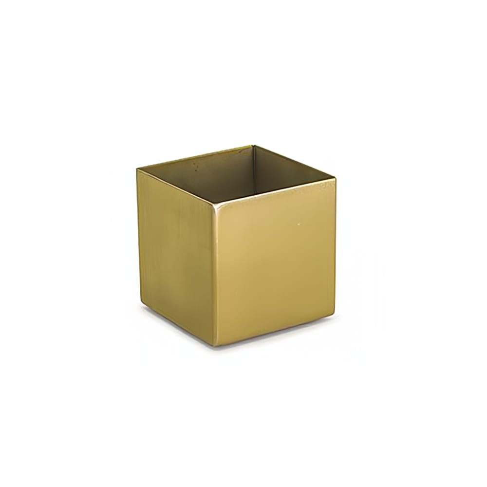 Front of the House 4 oz Square Ramekin - Stainless Steel, Matte Brass (ASC017GOS22)