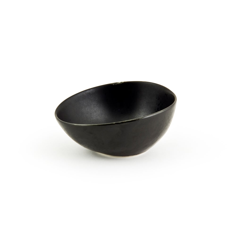 Front of the House 4 oz Kiln® Ramekin - Porcelain, Pepper (ASC024BKP23)