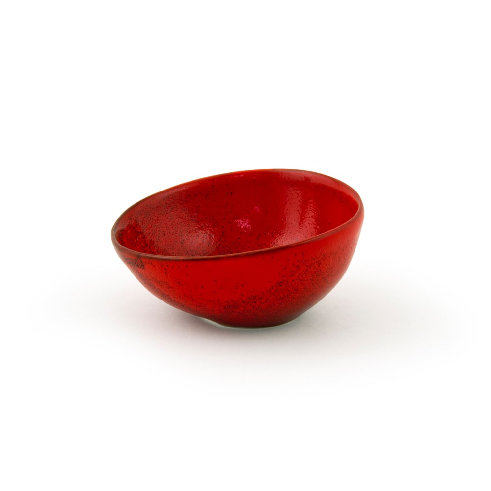 Front of the House 4 oz Kiln® Ramekin - Porcelain, Chili (ASC024RDP23)