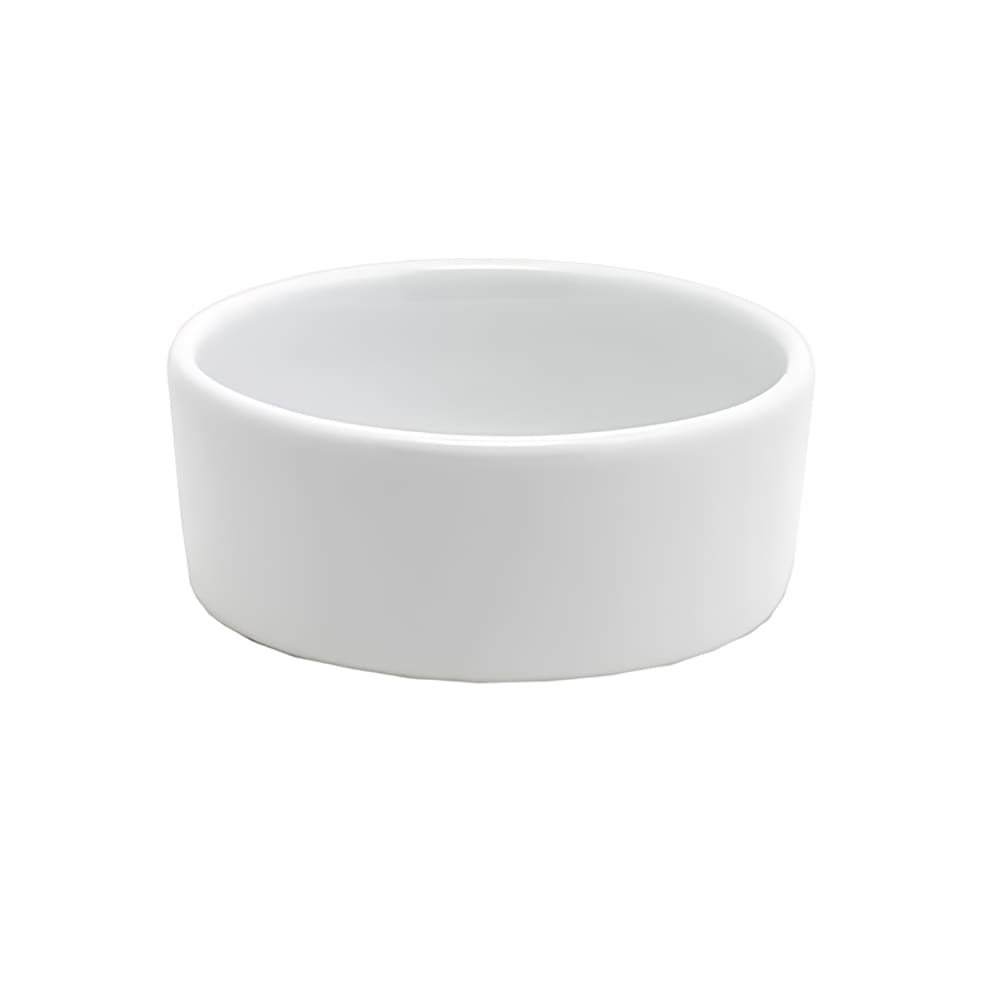 Front of the House 3 oz Round Ramekin - Porcelain, White (ASC026WHP23)