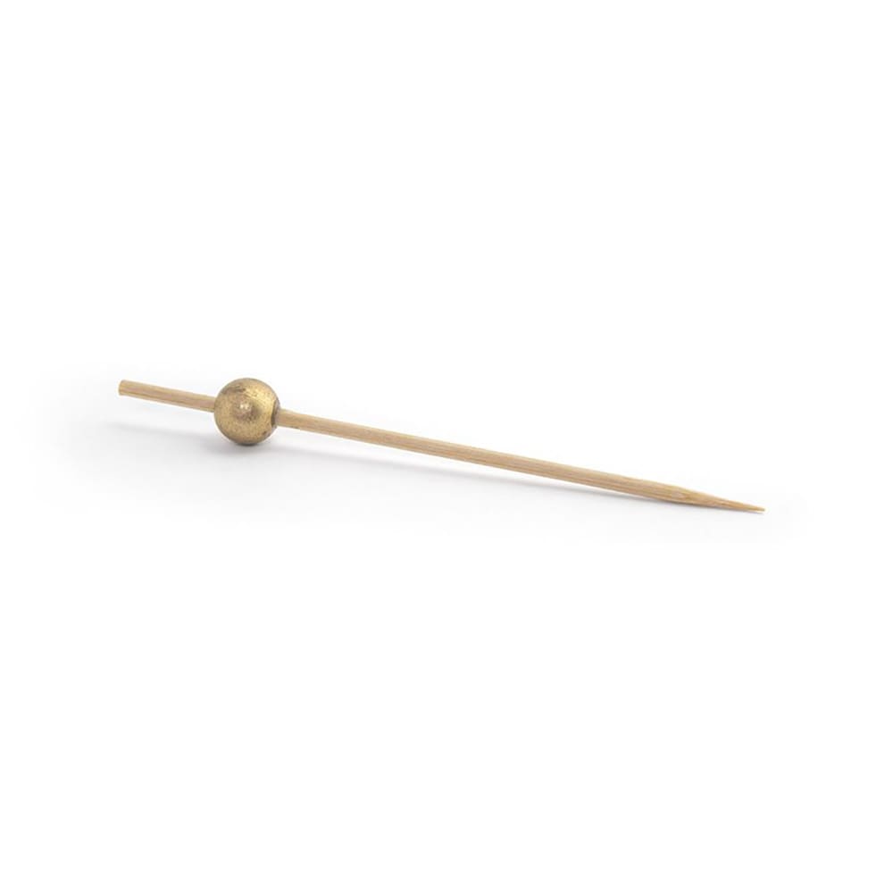 Front of the House 4 1/2" Bamboo Ball Pick, Gold (AST014GOB82)