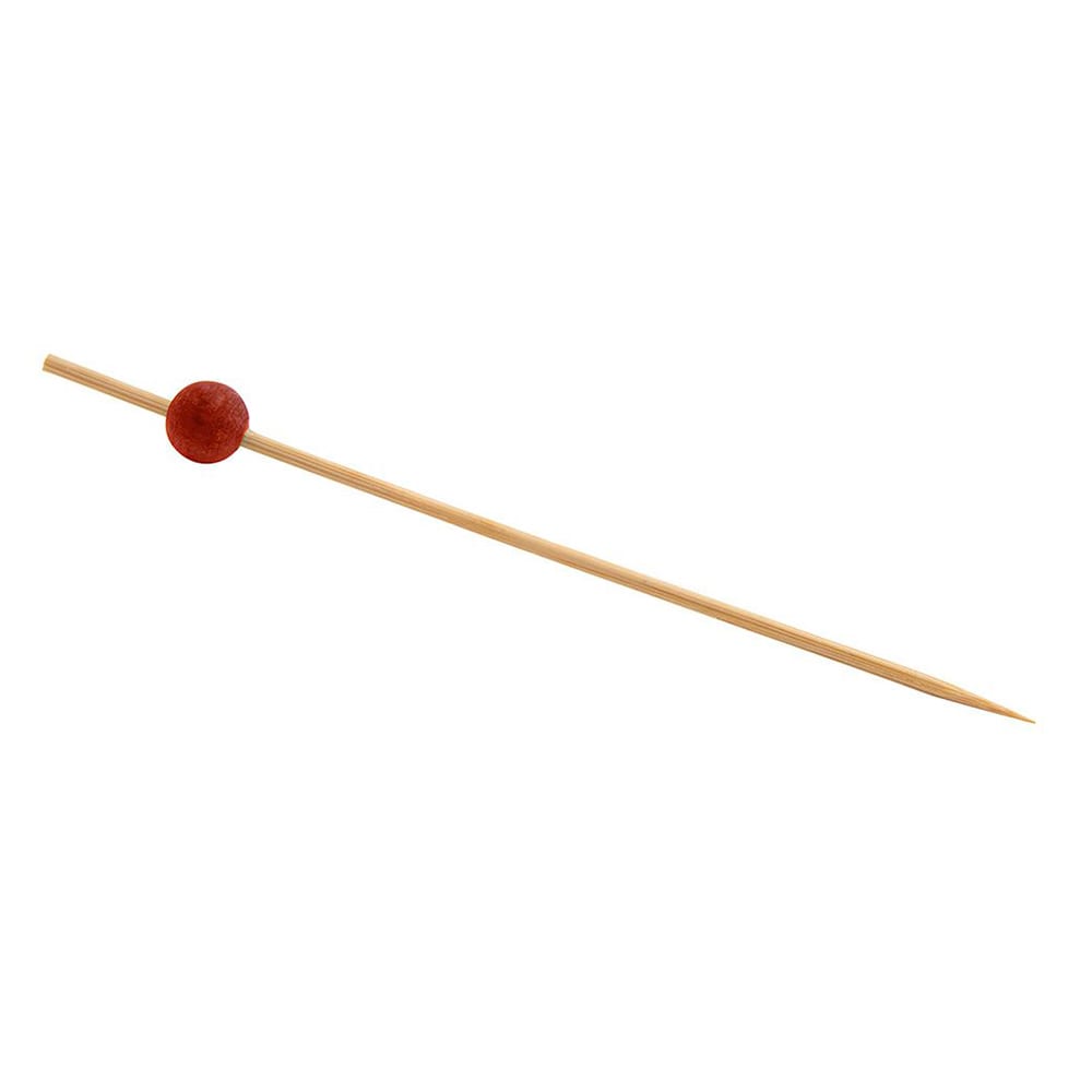 Front of the House 4 1/2" Bamboo Ball Pick, Red (AST014RDB83)