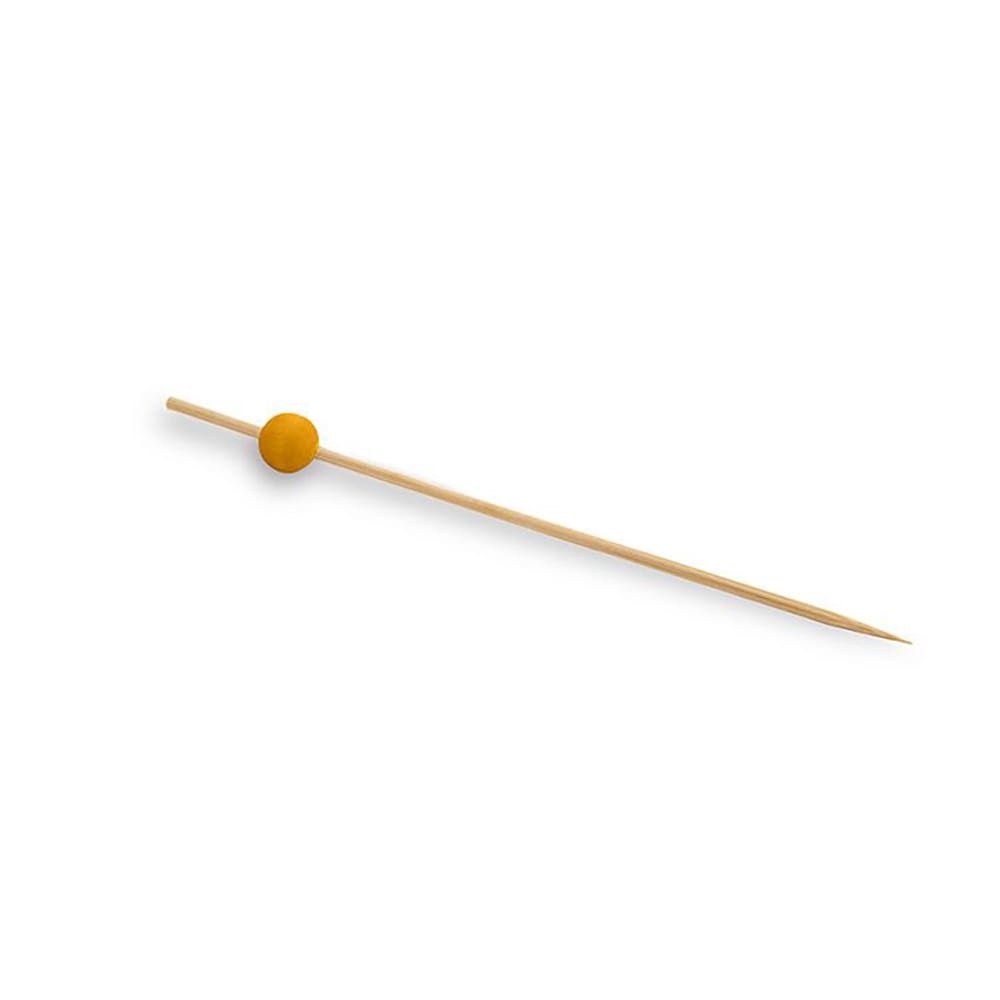 Front of the House 4 1/2" Bamboo Ball Pick, Yellow (AST014YEB83)