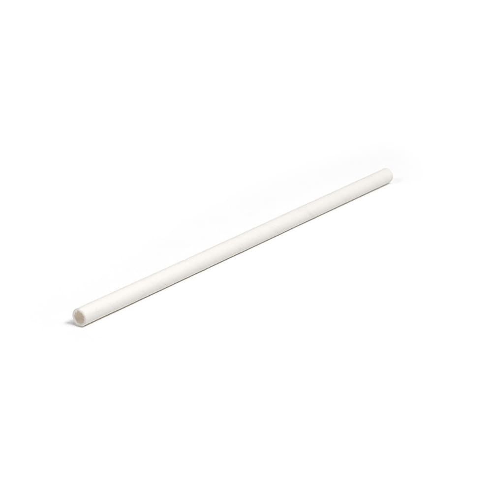 Front of the House 7 3/4" Servewise® Wrapped Straws - Paper, White (ASW002WHM28)