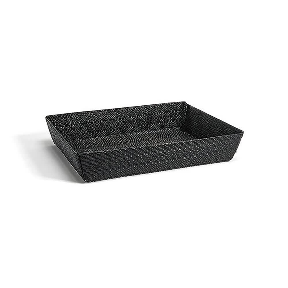 Front of the House Rectangular Metroweave® Woven Basket - 11" x 8", Vinyl, Black (BBK047BKV22)