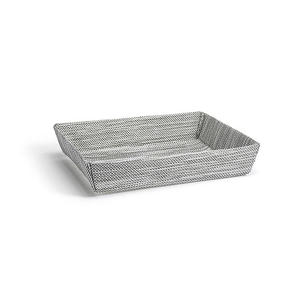 Front of the House Rectangular Metroweave® Woven Basket - 11" x 8", Vinyl, Mesh Grey (BBK047GYV22)