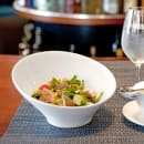 Front of the House 62 oz Round Slanted Bowl - Porcelain, White (BBO020WHP20) thumbnail 2