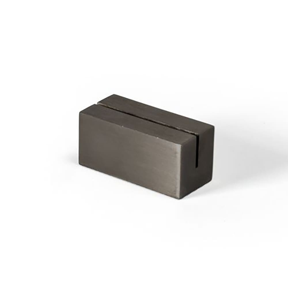 Front of the House 1 1/2" Tabletop Menu Card Holder - Stainless Steel, Matte Black (BHO001BKZ23)