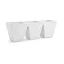 Front of the House 18 oz Rectangular Kyoto™ Dish w/ (3) Compartments - Porcelain, White (BHO048WHP22) thumbnail 2