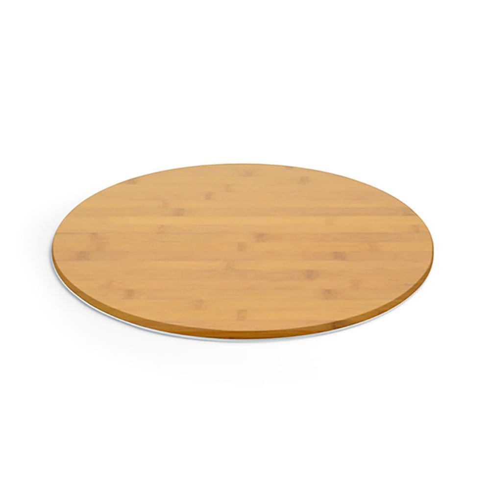 Front of the House 14" Round B³ Buffet Building Blocks® Buffet Board - Bamboo, Natural (BHO058BBB20)