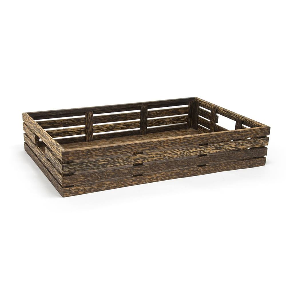 Front of the House Rectangular Basket w/ Handles - 21" x 13" x 3 3/4", Palm Wood (BHO064PWW20)