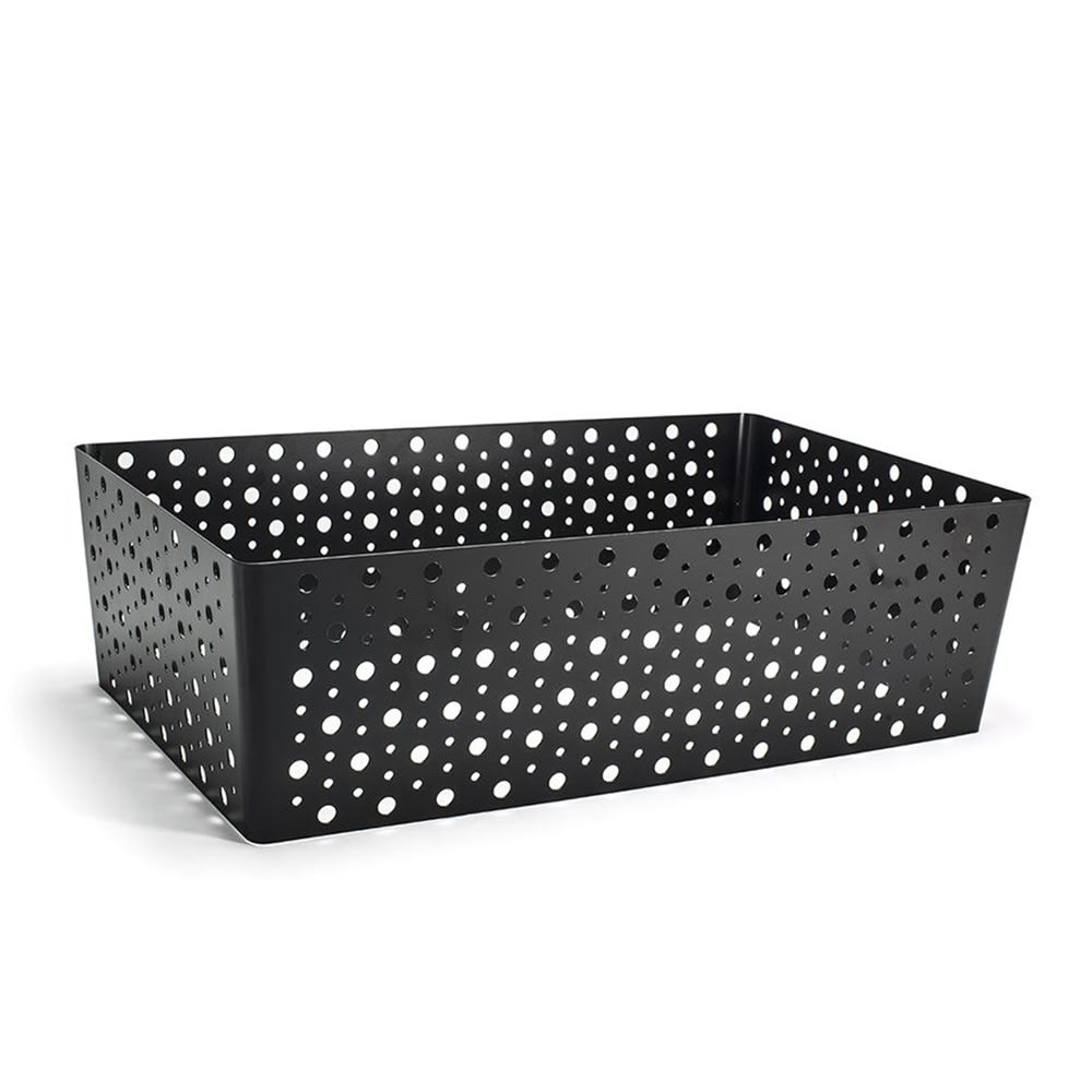 Front of the House Rectangular Ice Housing - 20" x 12" x 6", Iron, Matte Black (BHO065BKI20)