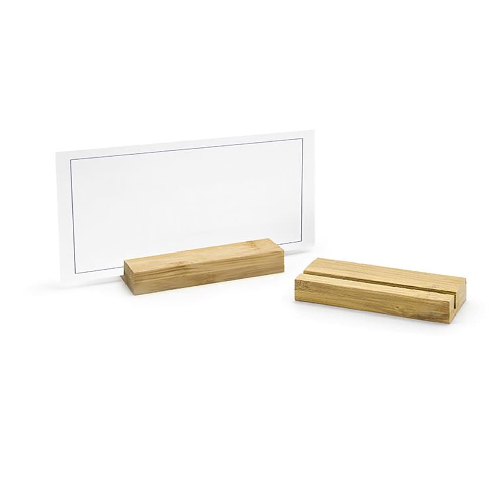 Front of the House 3 3/4" Tabletop Menu Card Holder - Bamboo (BHO073BBB23)