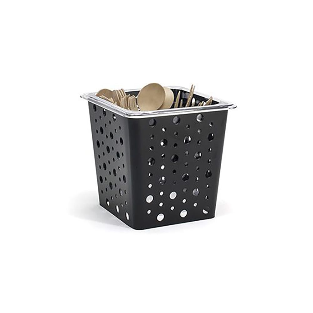 Front of the House Flatware Divider Set - 7" x 6 1/2" x 6", Stainless Steel, Matte Black (BHO078BKI21)